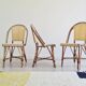 Chaises bistrot en rotin maison Hardy