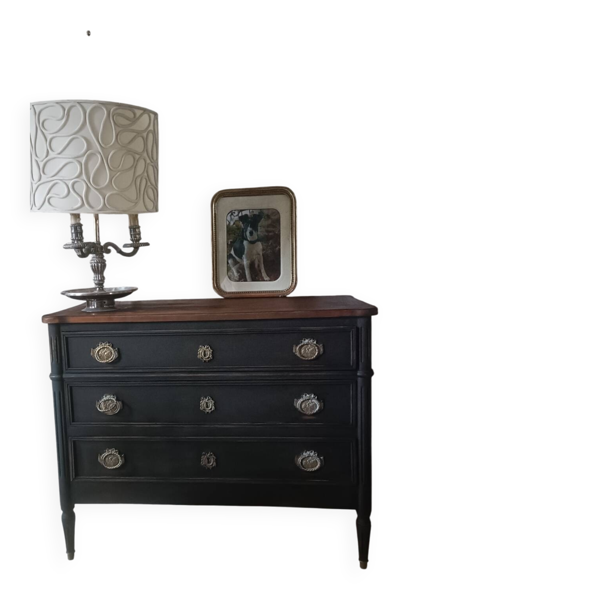 Commode style louis 16 noire