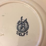6 plates Delft series Moulin des loups & Hamage Nord