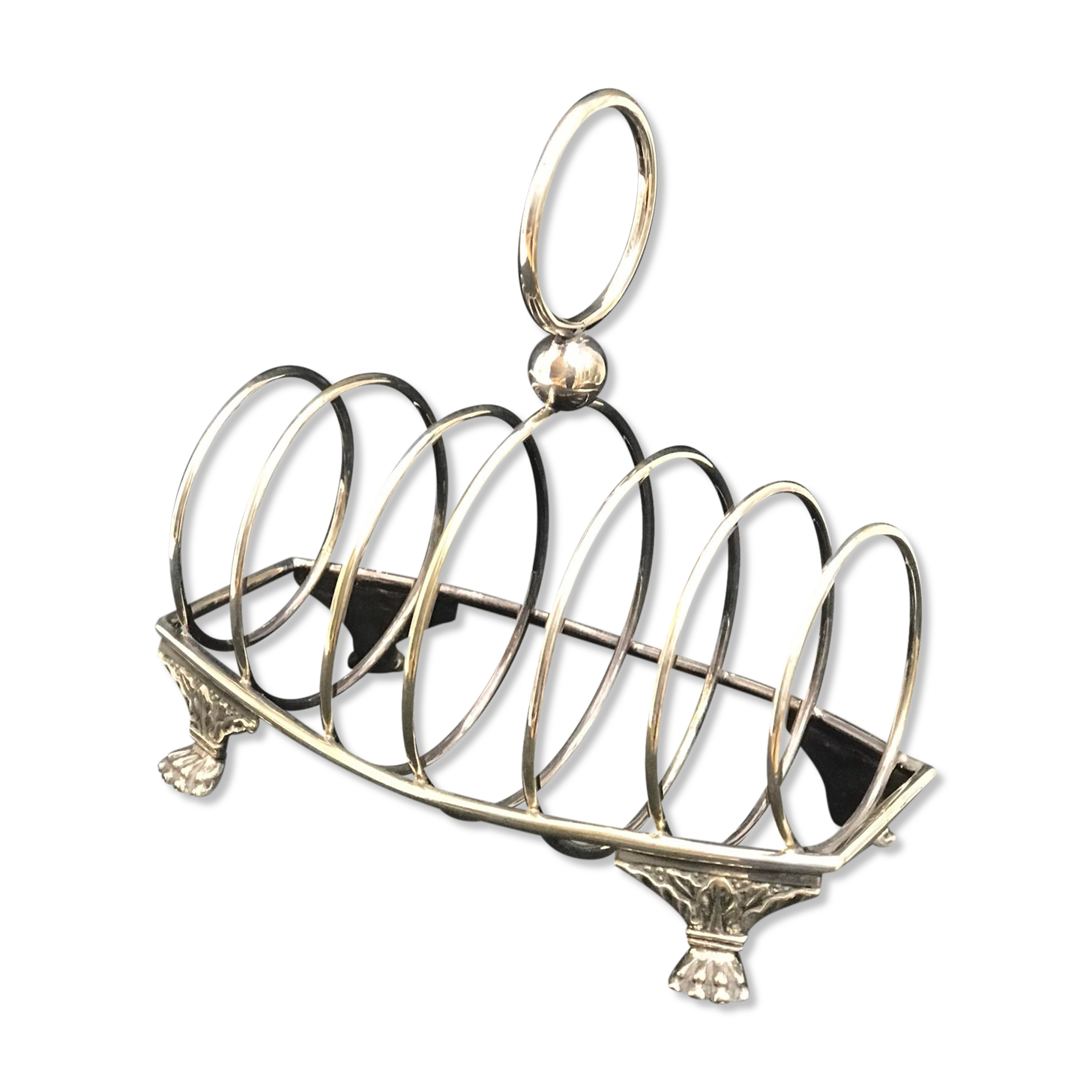 Victorian toast holder breakfast set 6 slices bread