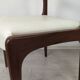 6 white leather Scandinavian chairs