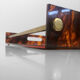 Plexiglas tortoiseshells platter in the style of Mercier, 70s