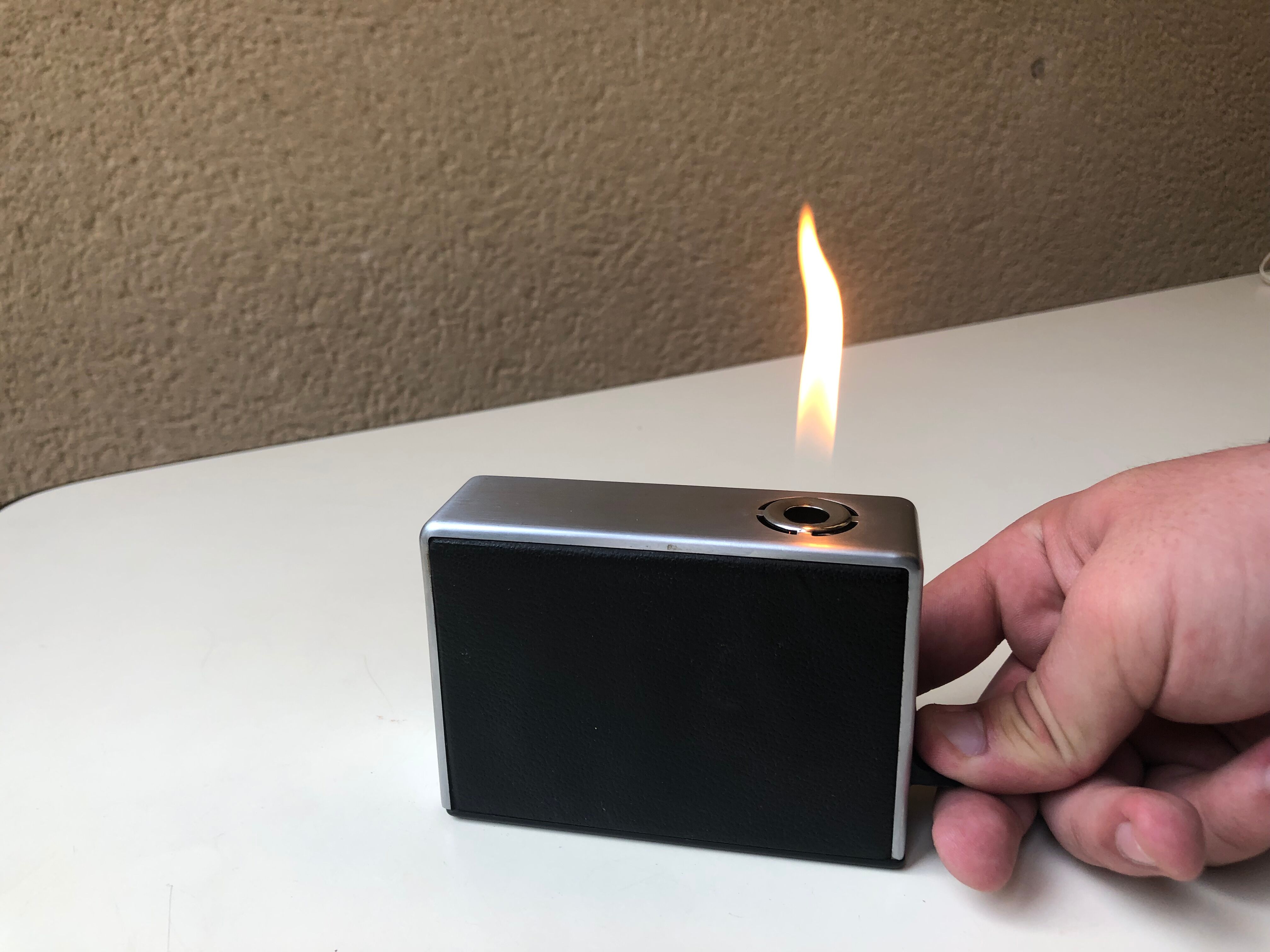 Table lighter Braun TGF 1 design Reinhold Weiss vintage 1968 Galerie Steph Simon