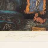 Adams Traum, Etching in Colors, 53 x 63 cm