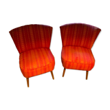 Paire de fauteuils scandinaves Cocktail MÖBELSTOFF, modèle KEMTAU
