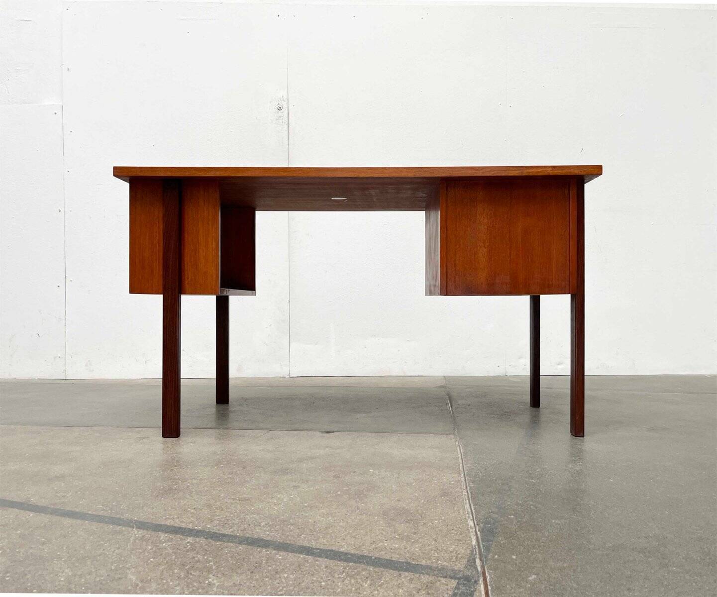 Mid-century modern teak desk by Asko Finland, 1960s.