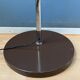 GEPO arch floor lamp with beige 'Bucket' lampshade