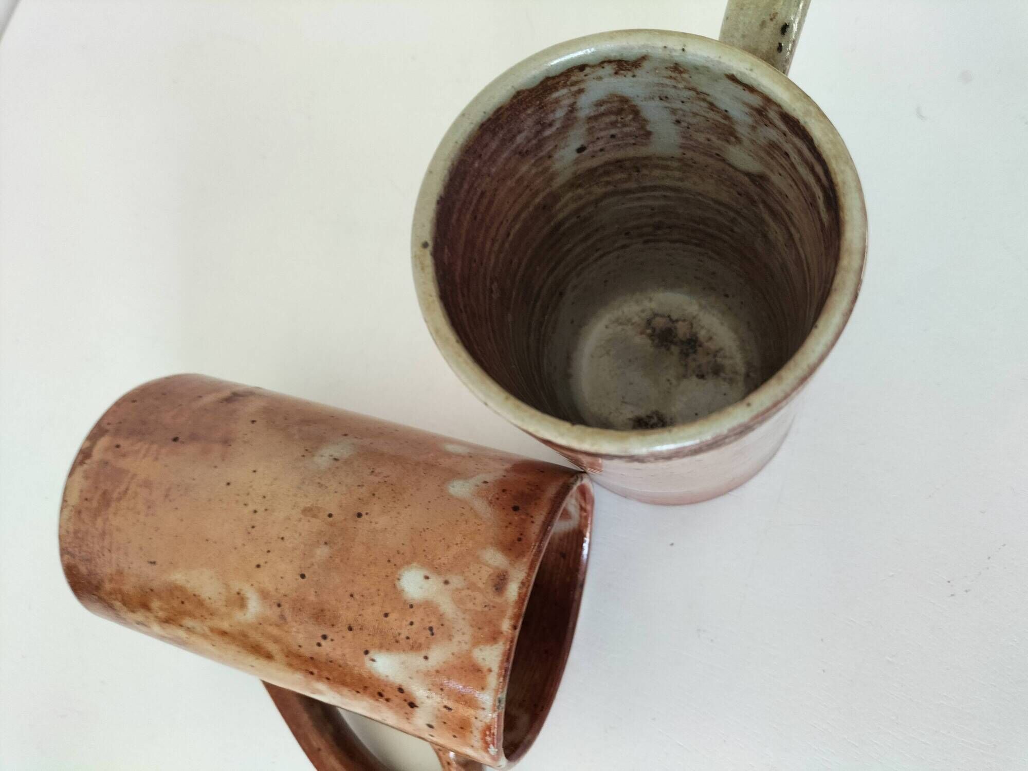 Duo grands mugs grès