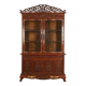 Asia 19th century: Ancient lacquer library, richly carved and decorated.