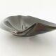 Verceram vintage 1960s black pearlescent ceramic fruit bowl