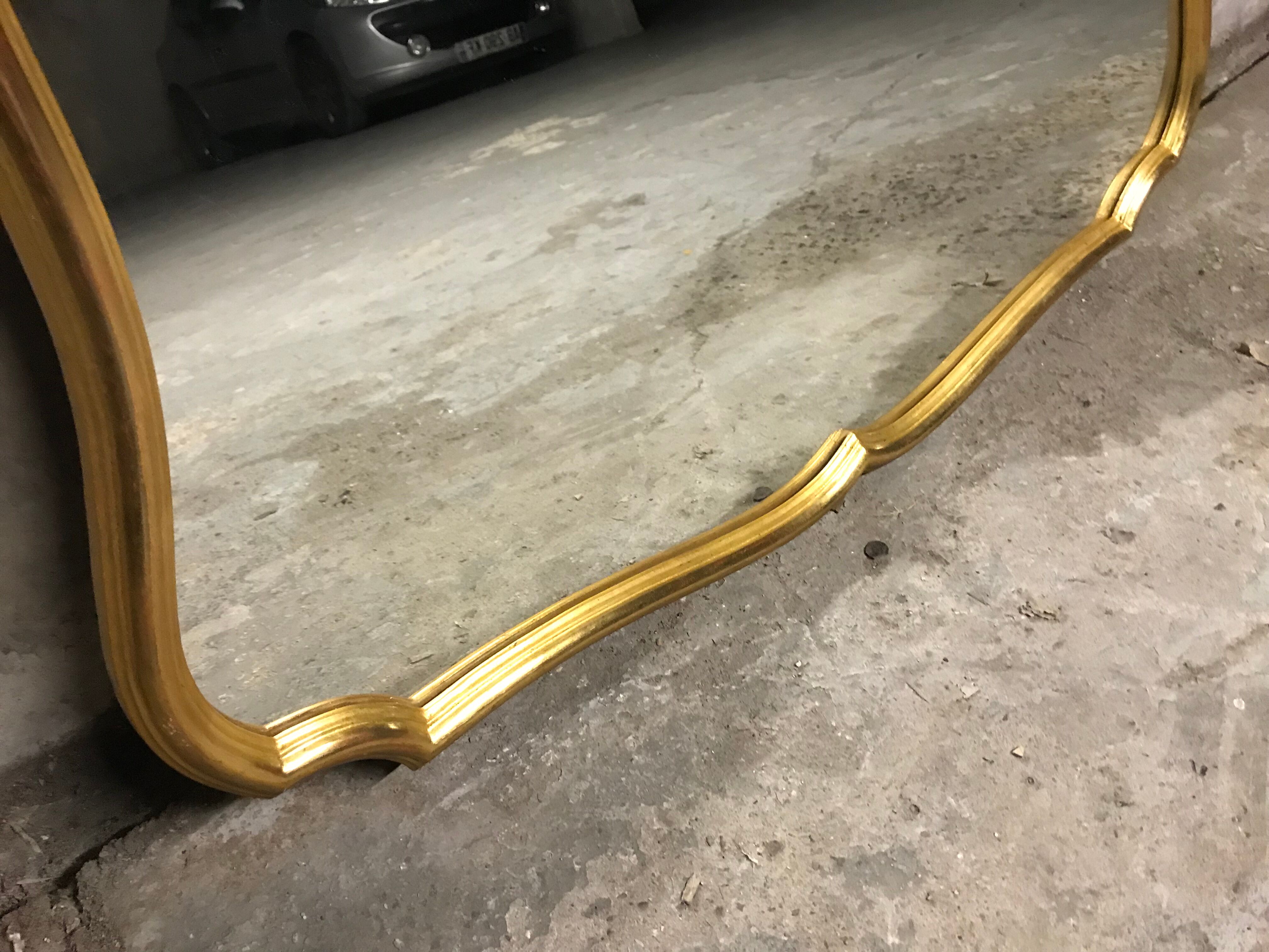 Mirror Louis XV gilded 100x56cm