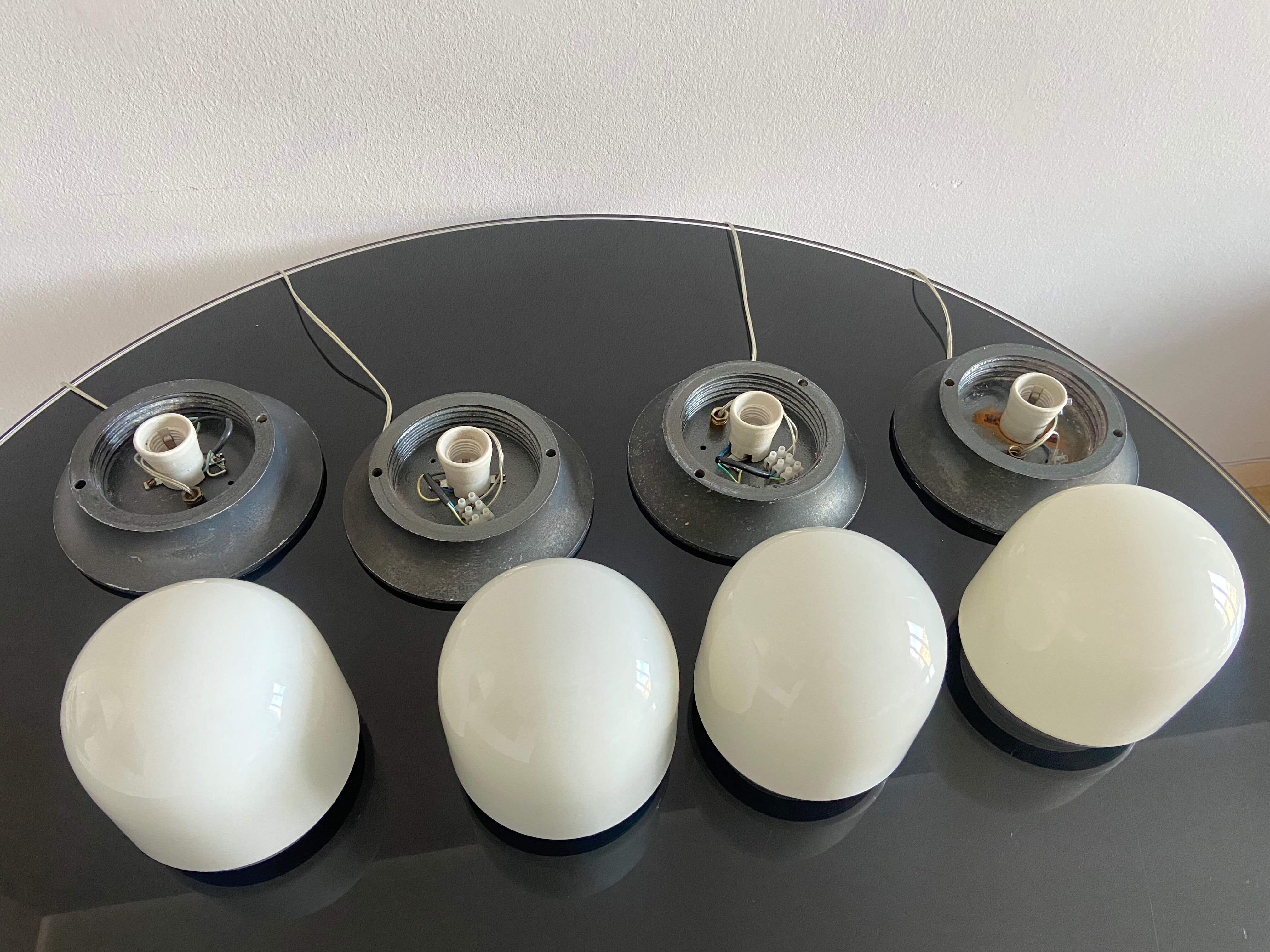 Set of 4 lamps artemide, italy 1970s