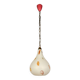 Murano opaline glass pendant lamp from the mid-century by Stilnovo, 1950s.