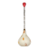 Murano opaline glass pendant lamp from the mid-century by Stilnovo, 1950s.