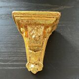 Small console in gilded plaster