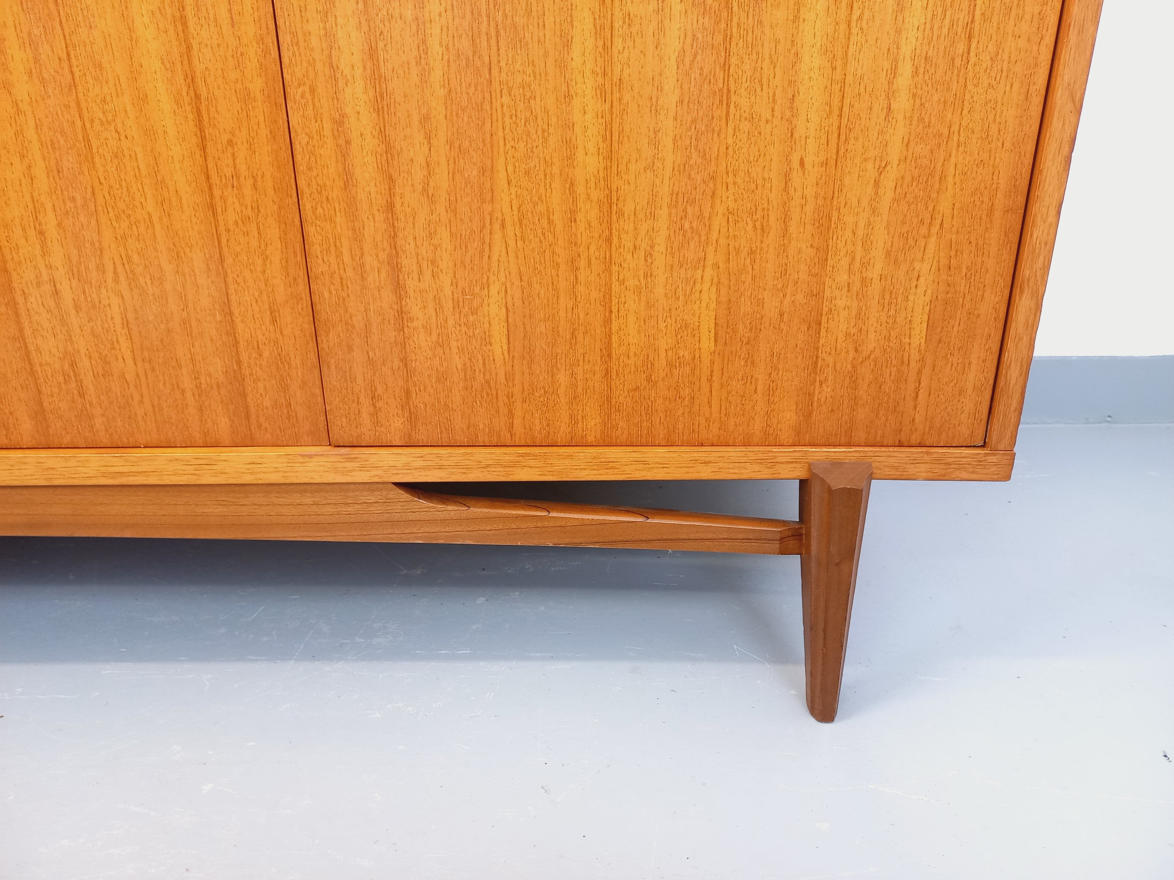 Vintage Scandinavian teak wardrobe from the 1960s.