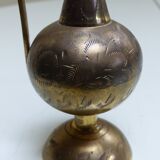 Ewer in gilded brass fully chiseled 19°