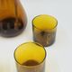 Vintage Sangria Service in Amber Glass and Wood