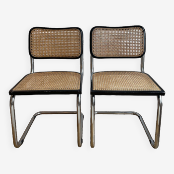 Paire de chaises Cesca B32 de Marcel Breuer