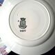 6 flat plates in Saint Amand earthenware Art Deco style