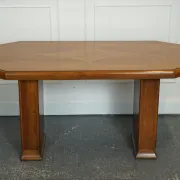 Vintage Art Deco Dining Table in Walnut