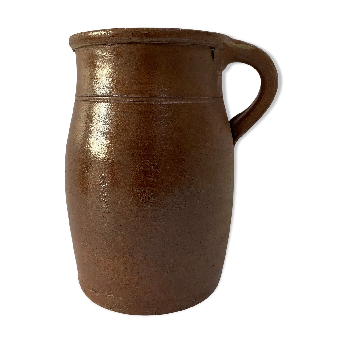 Old glazed stoneware pot