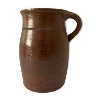 Old glazed stoneware pot