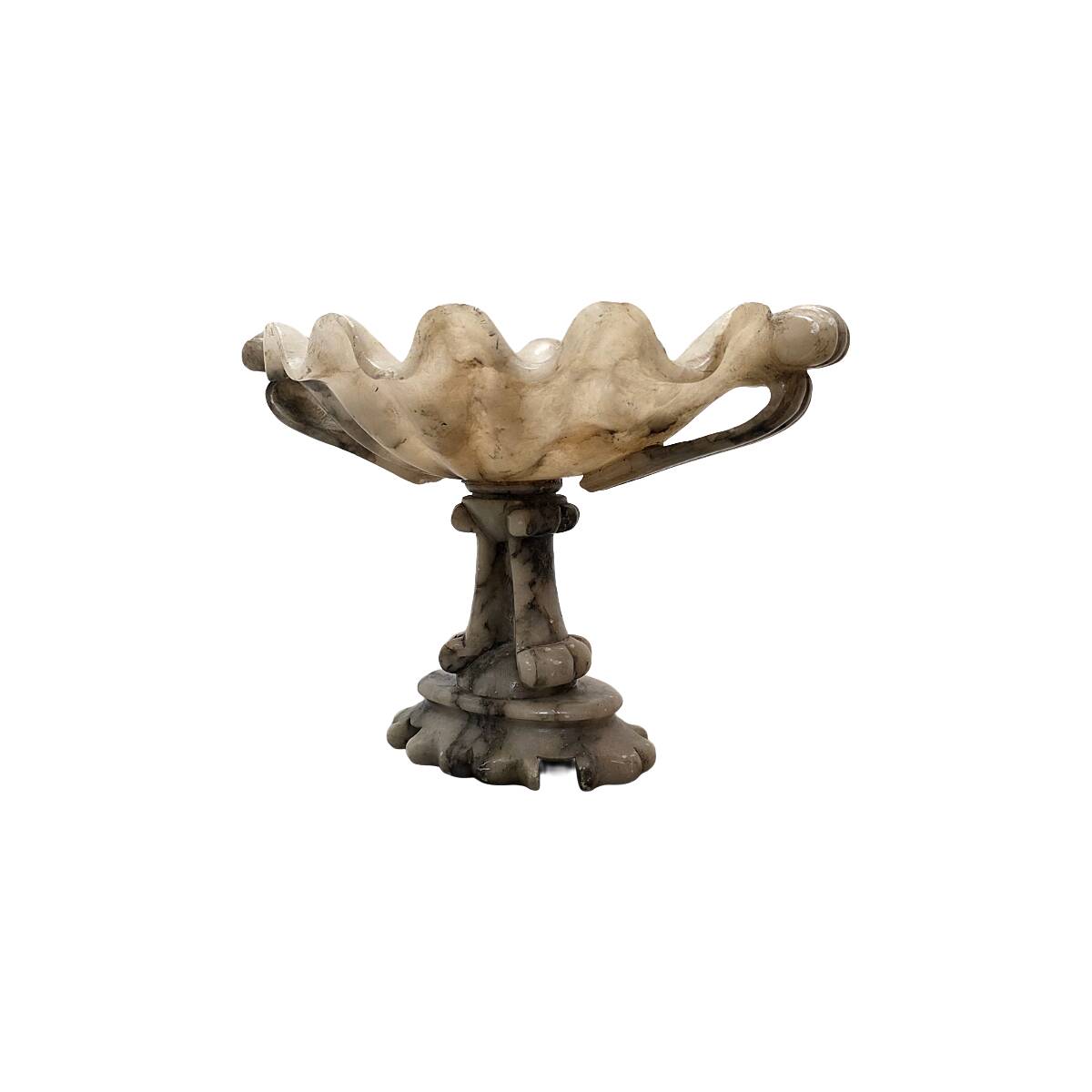 Antique Italian Alabaster Tazza, from around 1900