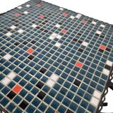Vintage blue mosaic coffee table / plant table / side table