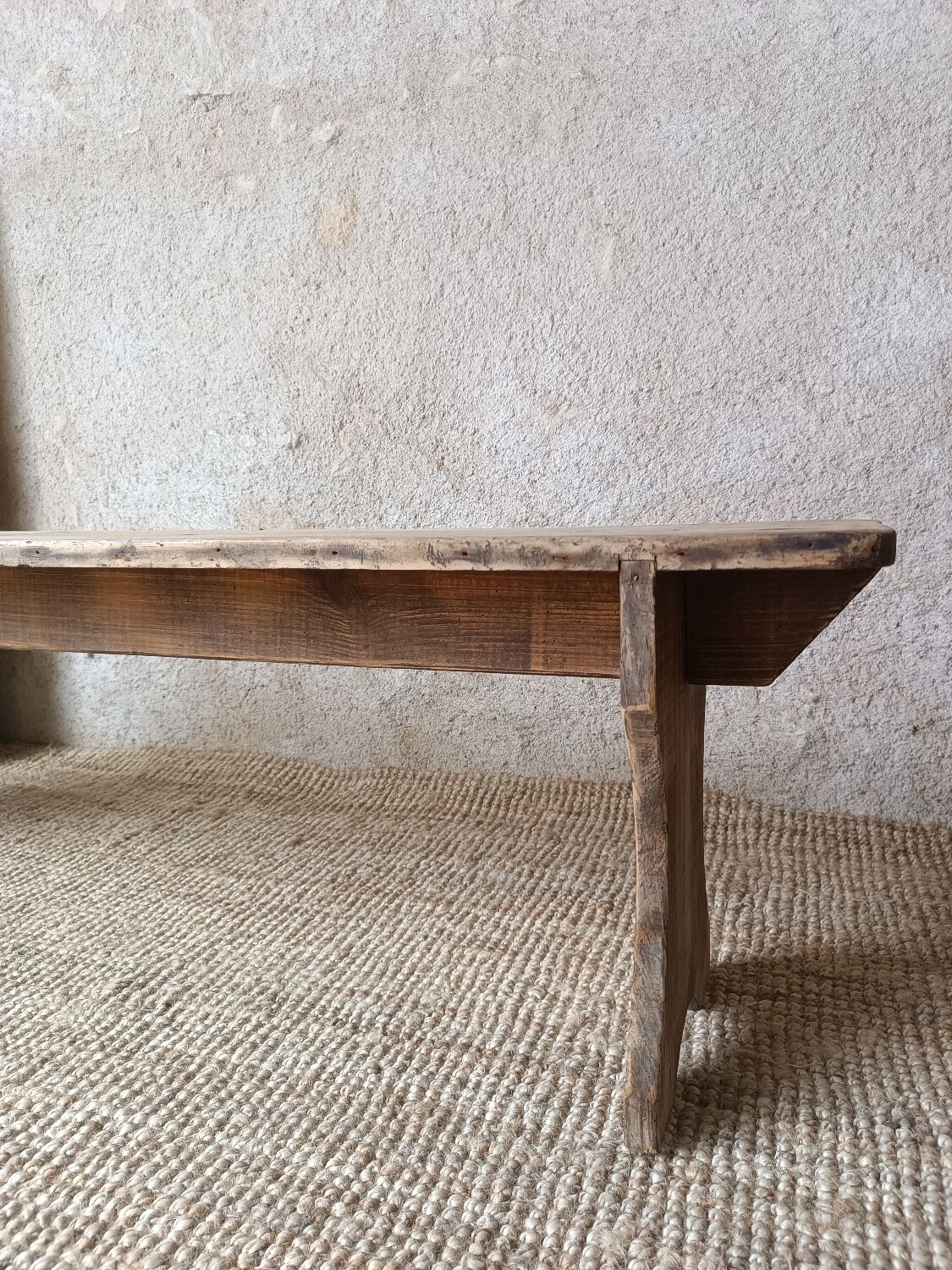 Banc de ferme restauré