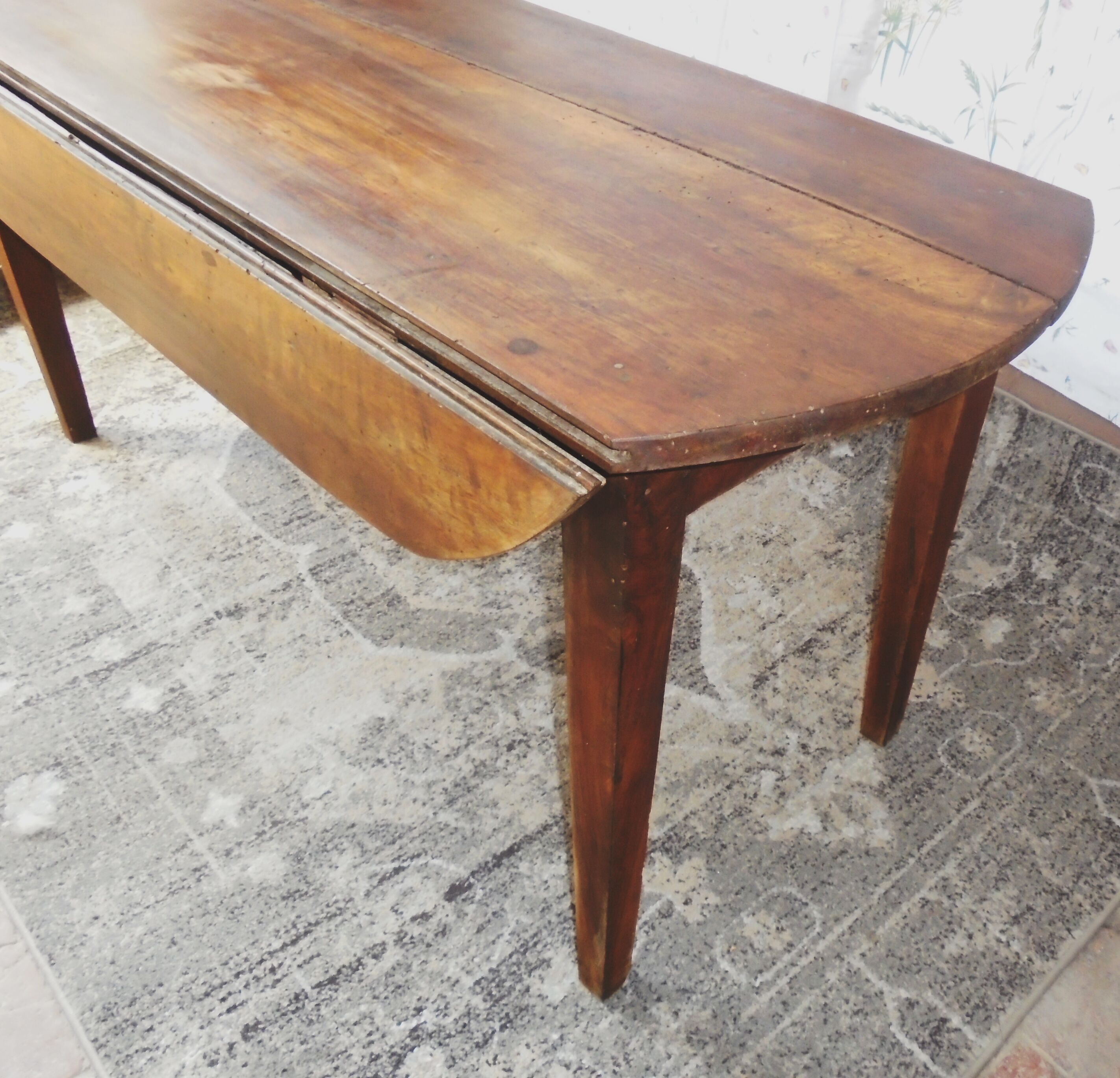 Solid elm table