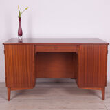 Art Deco Freestanding Teak Desk, 1960s
