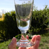 Set of 2 glass absinthe glasses