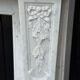 Louis XVI style fireplace in Carrara marble, circa 1880.