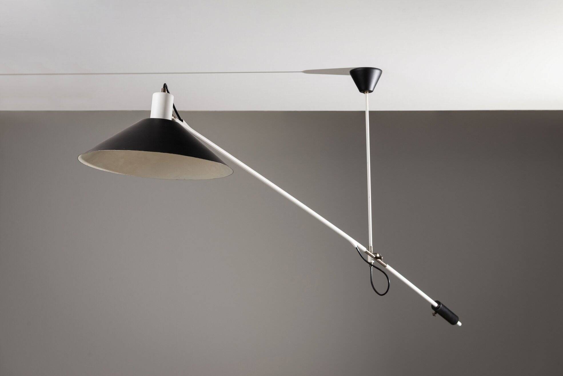 Lampe de plafond à contrepoids JJM Hoogervorst Anvia Pays-Bas 1957