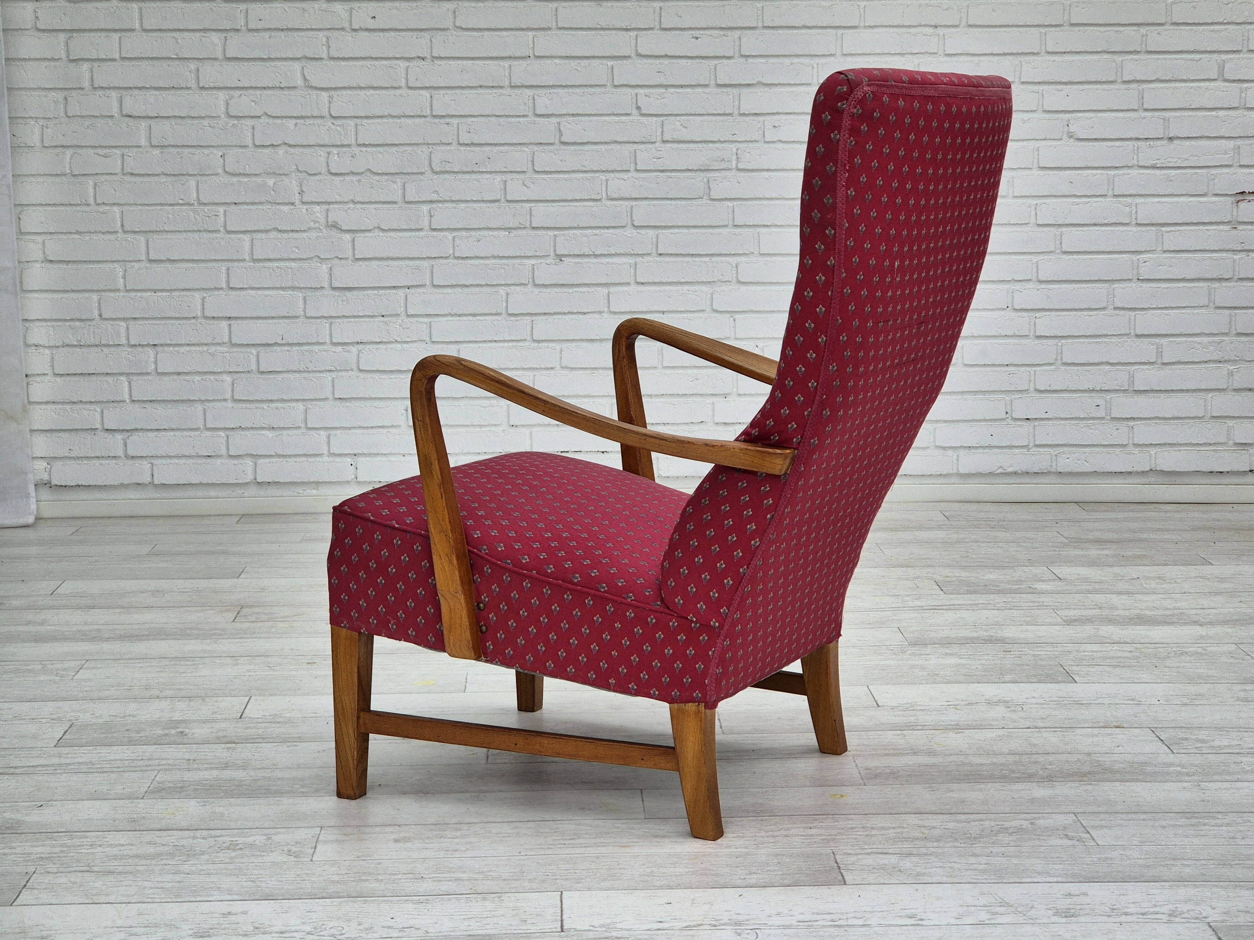 1970s, Scandinavian chairr, original very good condition, ash wood.