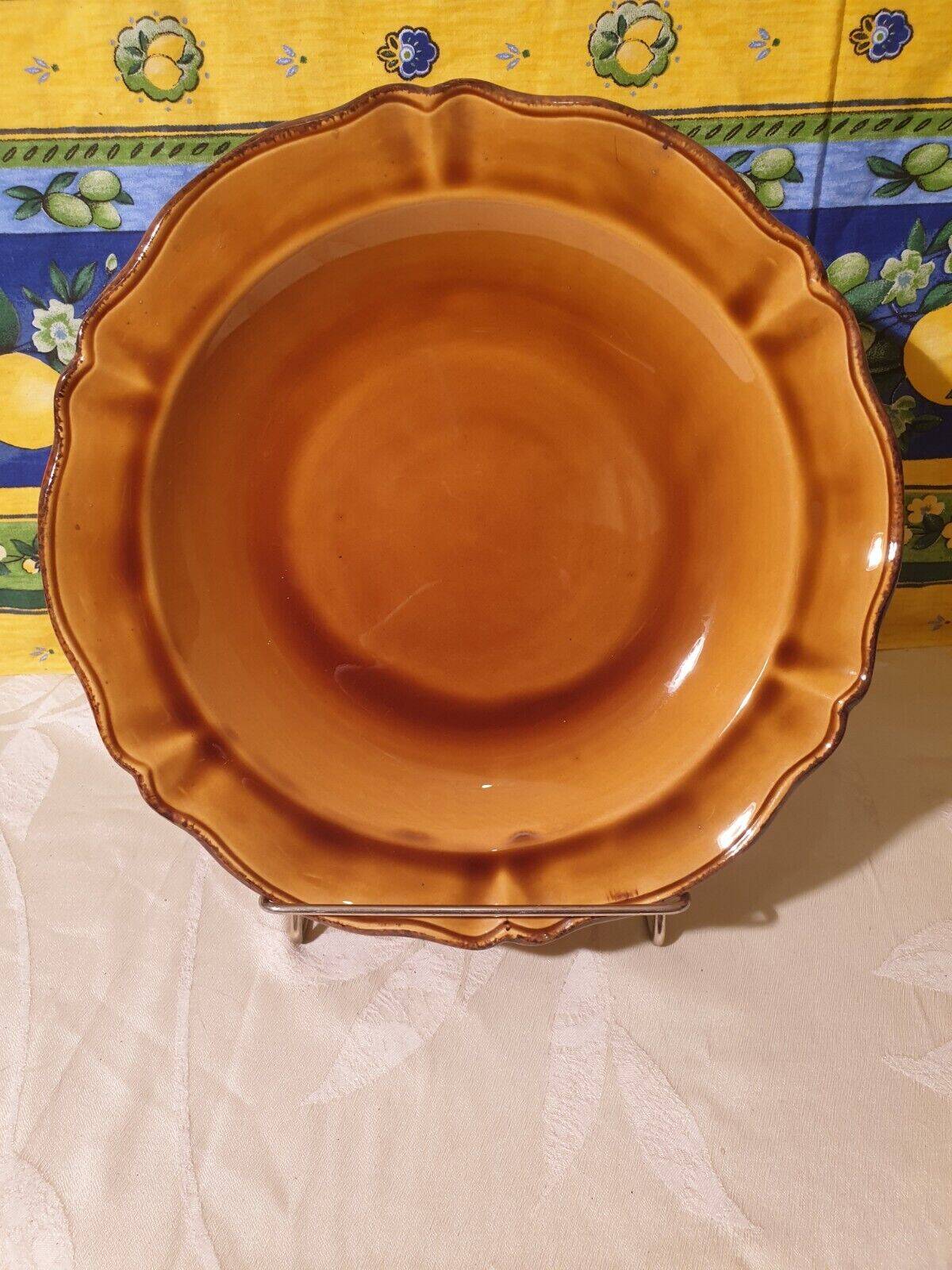 Large ceramic dish or basket Les Faïences Haute Provence