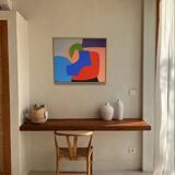 Modern colorful abstract painting