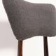 Chaise bouclée gris foncé du 20ème siècle, 1960