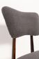 Dark grey boucle chair from the 20th century, 1960.