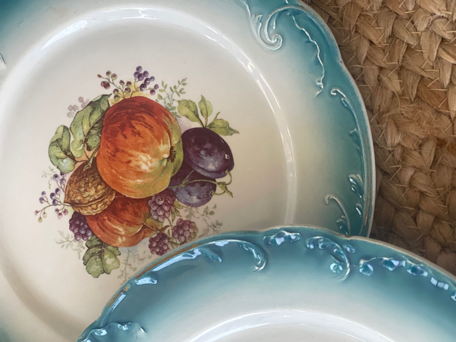 6 dessert plates in earthenware