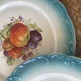 6 dessert plates in earthenware