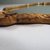 Vintage Hollywood Regency gold mirror, mid-century style, Belgium 1s.