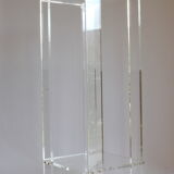Tall lucite sidetable, 1970s.