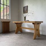 Table, mobilier de montagne en hêtre, 1950