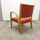 Fauteuil Bow wood de Hugues Steiner 1960 rouge