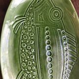 Vintage Longchamp green fish dish
