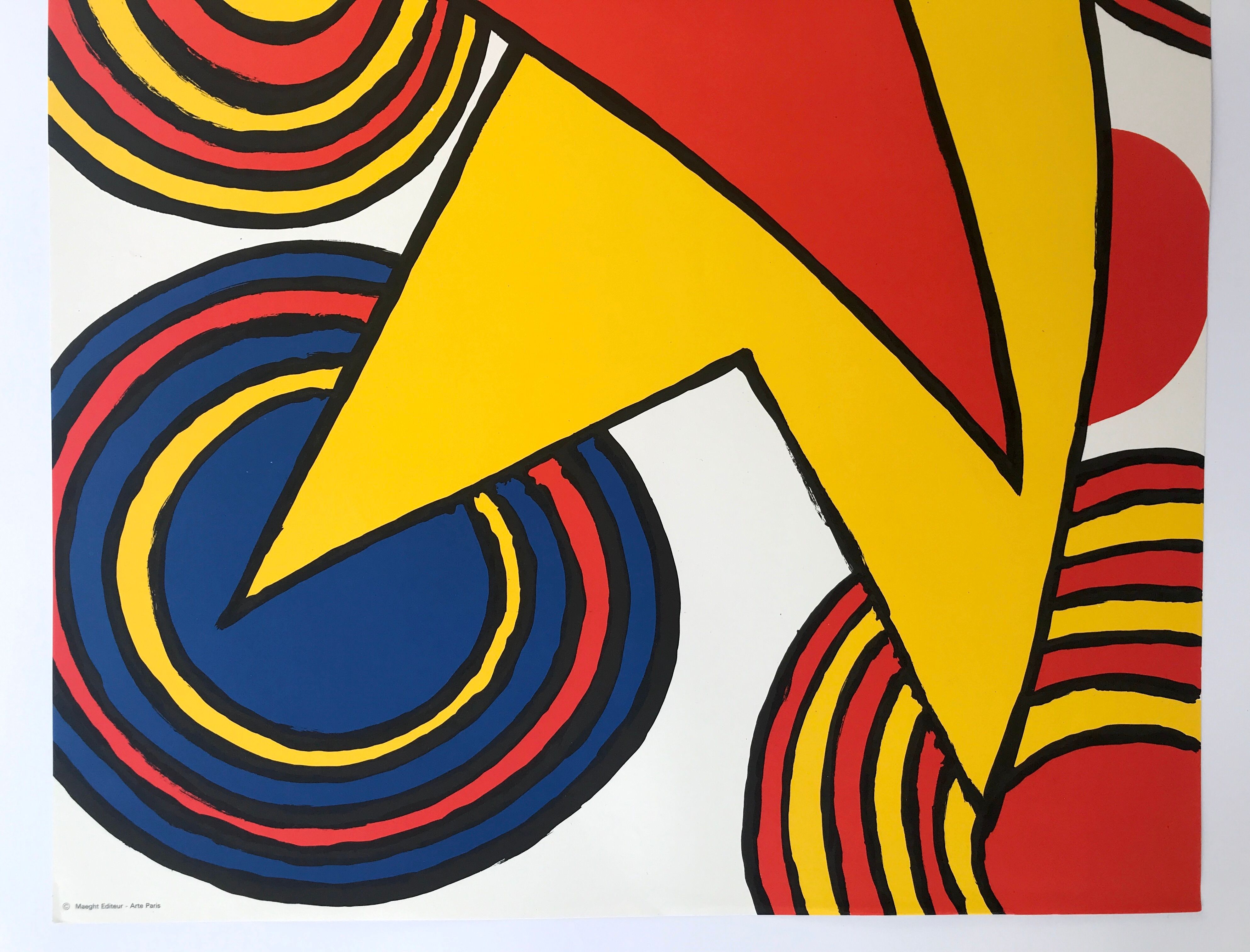 Original lithograph poster by Alexander CALDER, Galerie Maeght, 1973