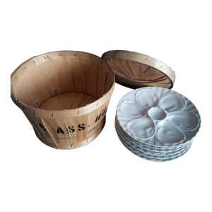 6 Assiettes à huitres