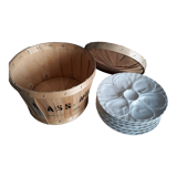 6 Pillivuyt 'Vendôme' model oyster plates